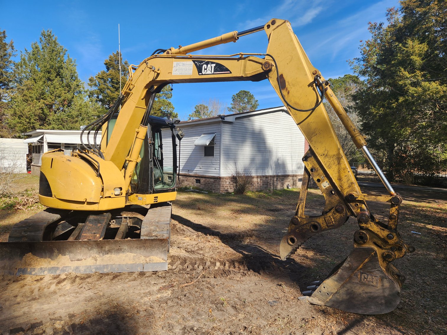 Image for North Charleston, SC: CAT 308C CR Excavator & Ford F-750 Chipper Truck
