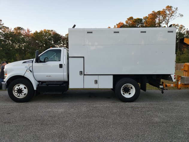Image for North Charleston, SC: CAT 308C CR Excavator & Ford F-750 Chipper Truck