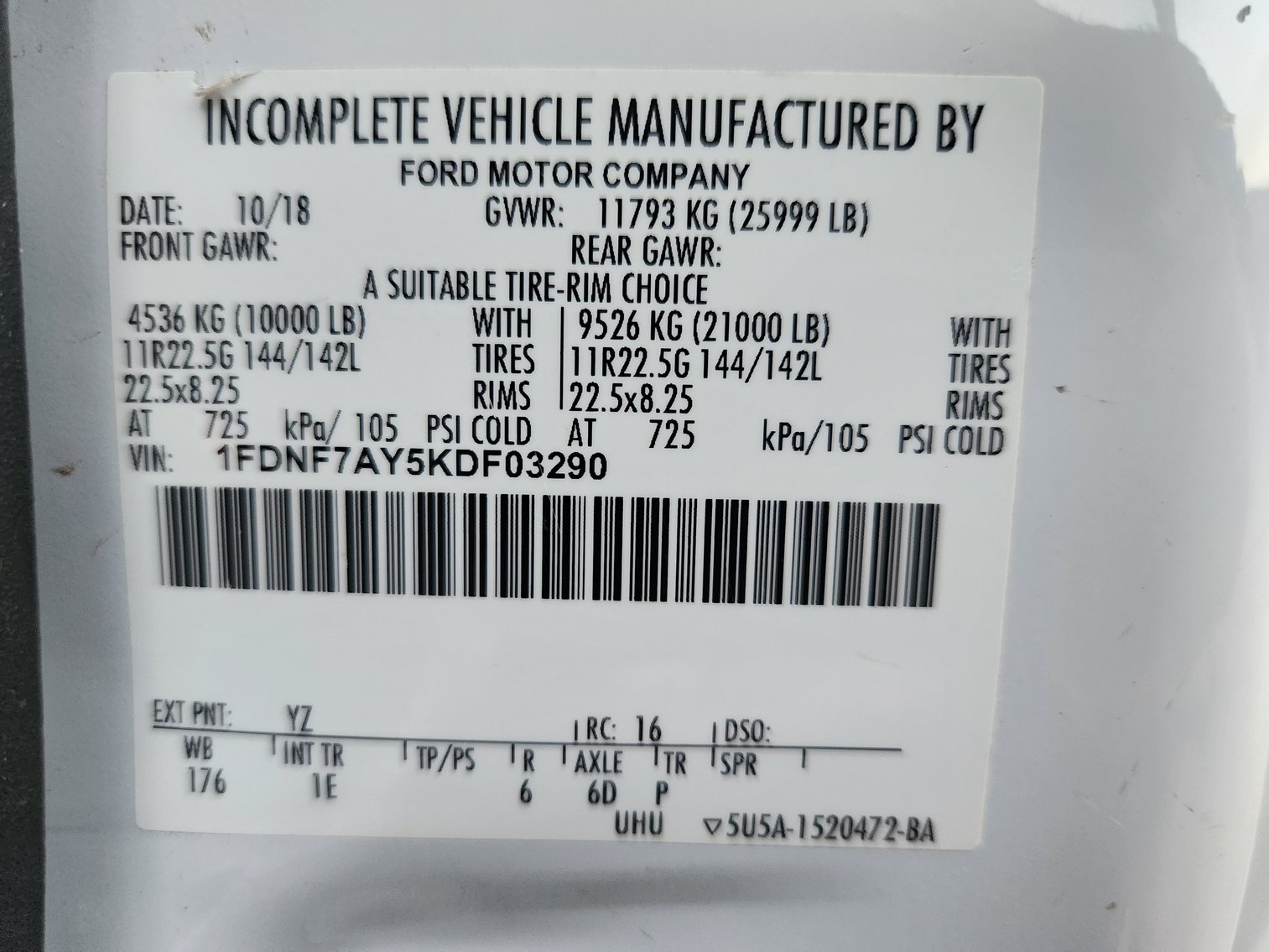 Image for North Charleston, SC: CAT 308C CR Excavator & Ford F-750 Chipper Truck