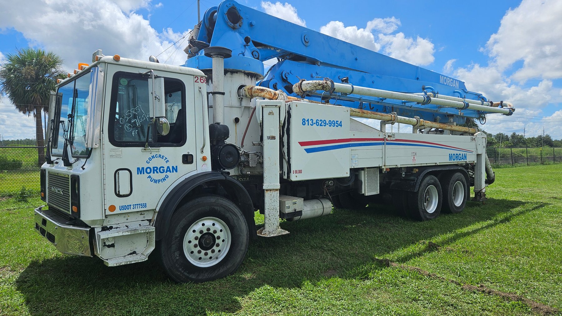 Image for Bartow, FL: 2014 Peterbilt 367 w/ National Crane (NBT45-127), 2007 Mack Concrete Pumper Truck, Sleeper Trucks, & Trailer