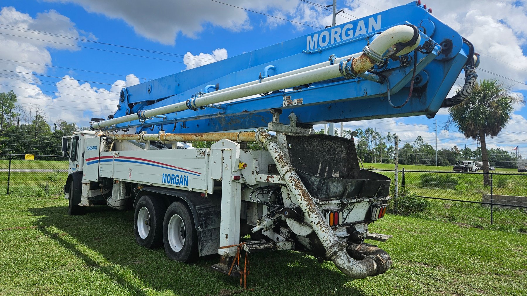 Image for Bartow, FL: 2014 Peterbilt 367 w/ National Crane (NBT45-127), 2007 Mack Concrete Pumper Truck, Sleeper Trucks, & Trailer