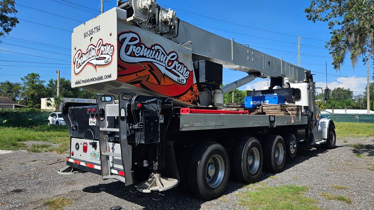 Image for Bartow, FL: 2014 Peterbilt 367 w/ National Crane (NBT45-127), 2007 Mack Concrete Pumper Truck, Sleeper Trucks, & Trailer