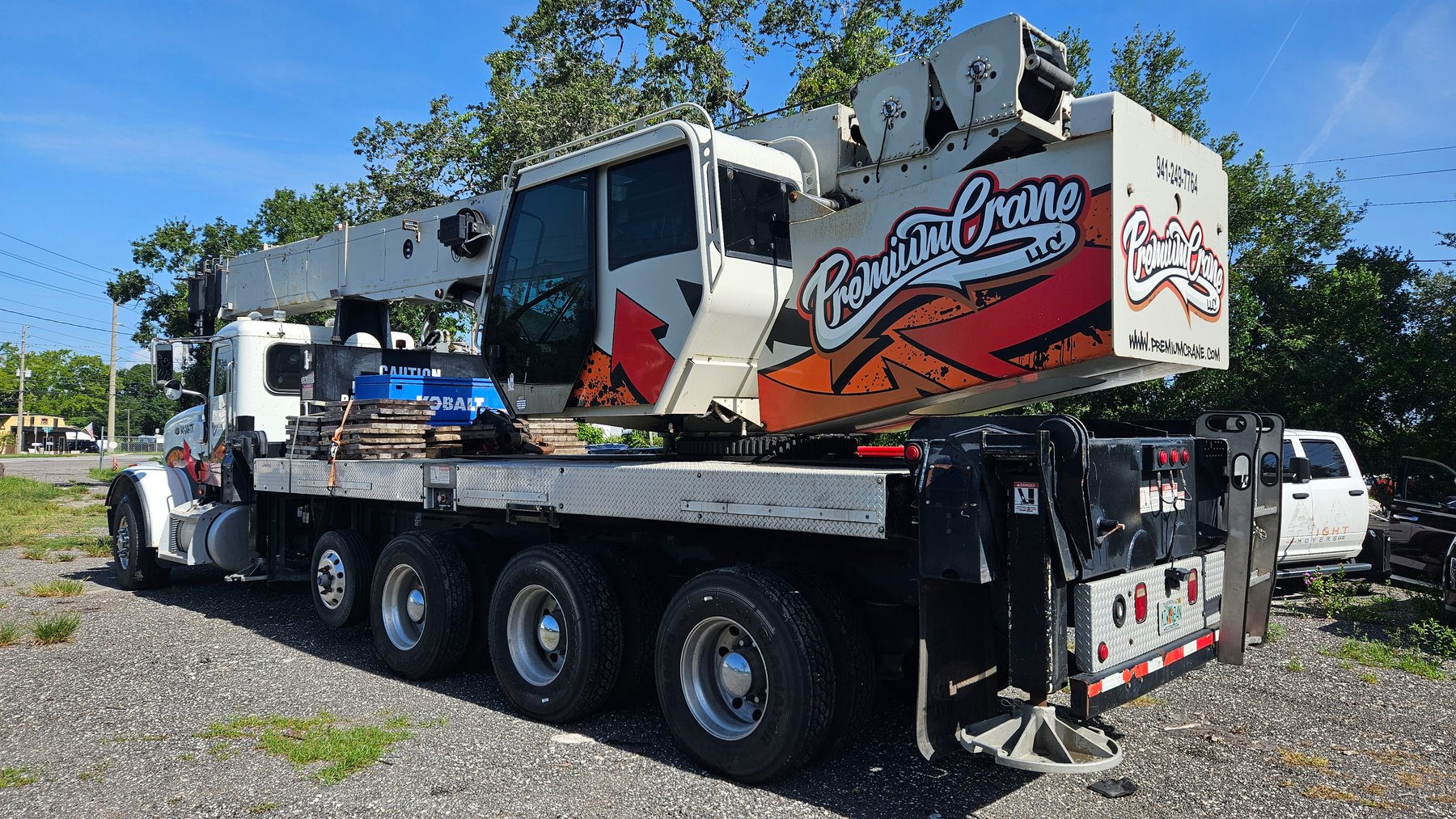 Image for Bartow, FL: 2014 Peterbilt 367 w/ National Crane (NBT45-127), 2007 Mack Concrete Pumper Truck, Sleeper Trucks, & Trailer