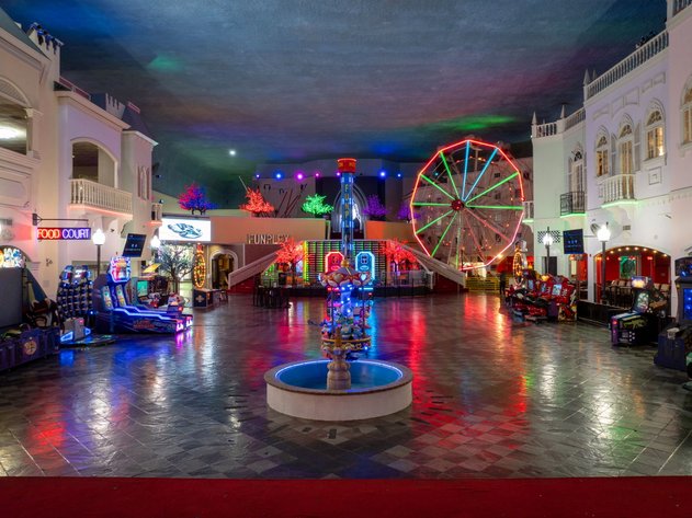 Image for Day 1: Houston's Largest Indoor Amusement Park with Ferris Wheel, Rides, Bowling, Arcade, VR, Kitchen/ Bar, Decor & More