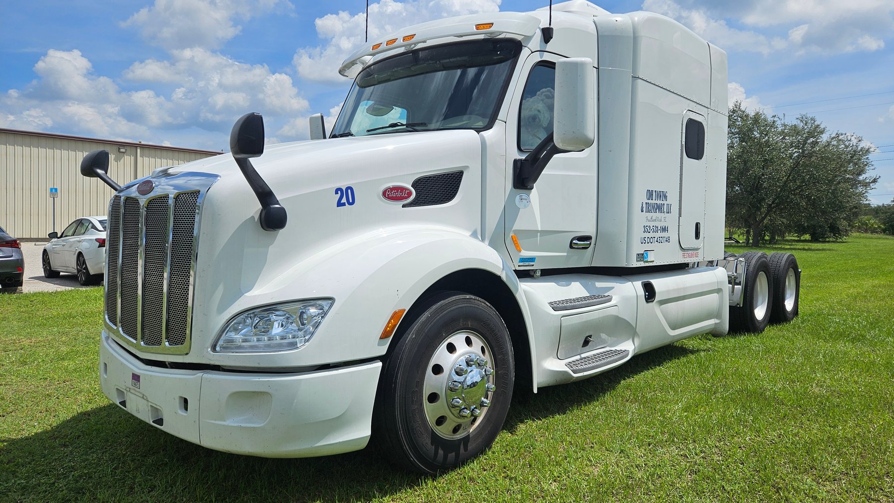 Image for Bartow, FL: 2014 Peterbilt 367 w/ National Crane (NBT45-127), 2007 Mack Concrete Pumper Truck, Sleeper Trucks, & Trailer