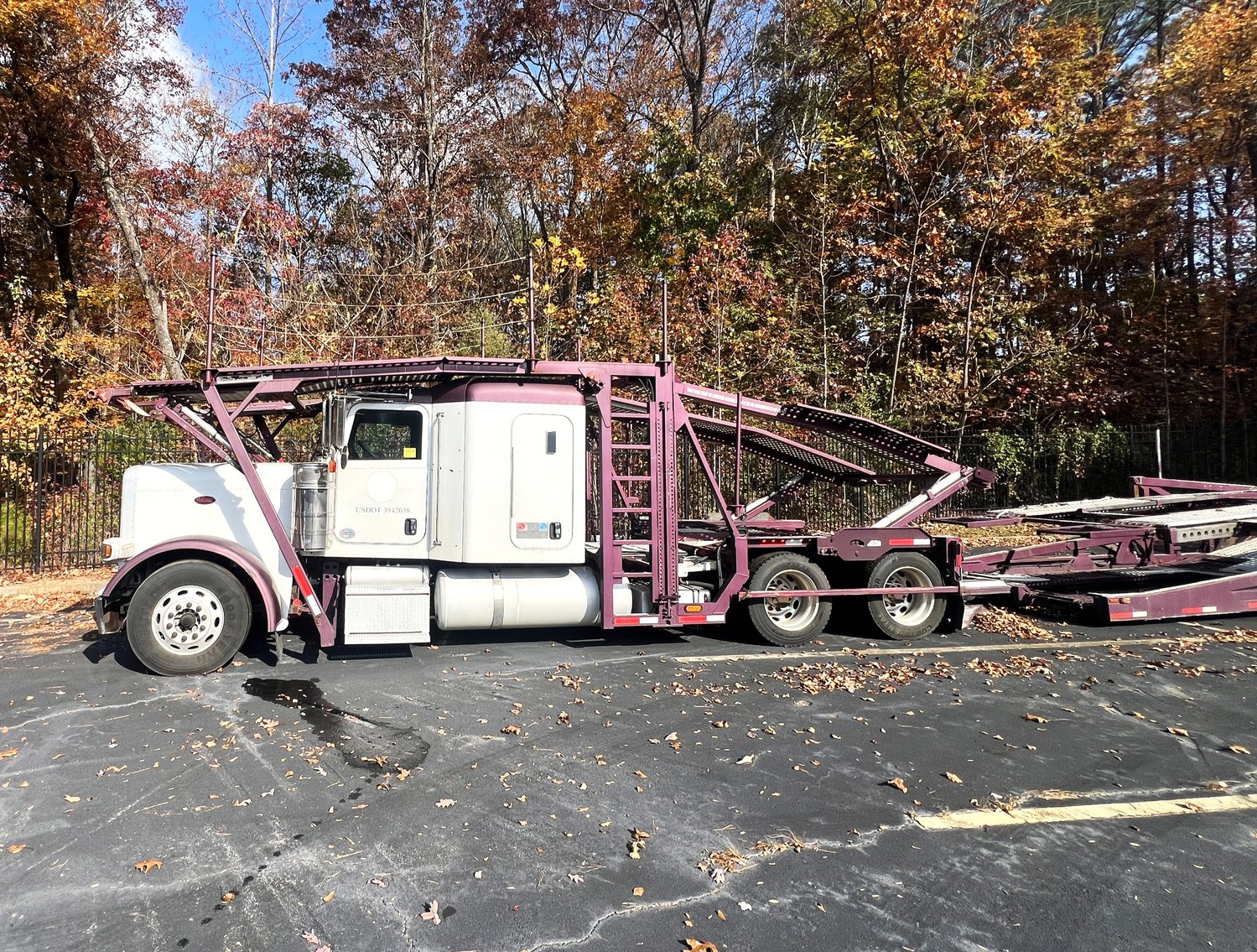 Image for Decatur (Atlanta), GA: 2012 Peterbilt 388 Car Hauler & Cottrell CX-09 Trailer