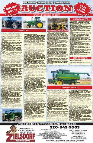 Image for DECEMBER ONLINE ONLY CONSIGNMENT W/BOB LAUGHLIN FARM RETIREMENT, JOE & LOIS MCGEARY FARM RETIREMENT, AND DALE & BETTY NOORDMANS FARM RETIREMENT