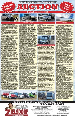 Image for DECEMBER ONLINE ONLY CONSIGNMENT W/BOB LAUGHLIN FARM RETIREMENT, JOE & LOIS MCGEARY FARM RETIREMENT, AND DALE & BETTY NOORDMANS FARM RETIREMENT