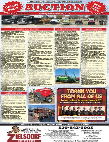 Image for DECEMBER ONLINE ONLY CONSIGNMENT W/BOB LAUGHLIN FARM RETIREMENT, JOE & LOIS MCGEARY FARM RETIREMENT, AND DALE & BETTY NOORDMANS FARM RETIREMENT