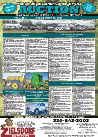 Image for MARCH FARMER/DEALER ONLINE ONLY CONSIGNMENT