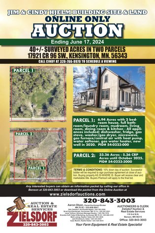 Image for JIM & CINDY HJELM BUILDING SITE AND LAND ONLINE ONLY AUCTION