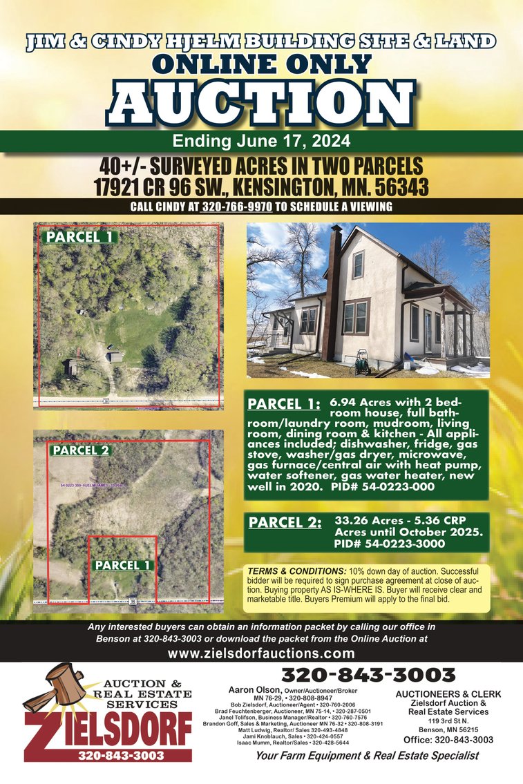 Image for JIM & CINDY HJELM BUILDING SITE AND LAND ONLINE ONLY AUCTION