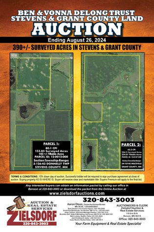 Image for BEN & VONNA DELONG TRUST - STEVENS & GRANT COUNTY FARM LAND AUCTION