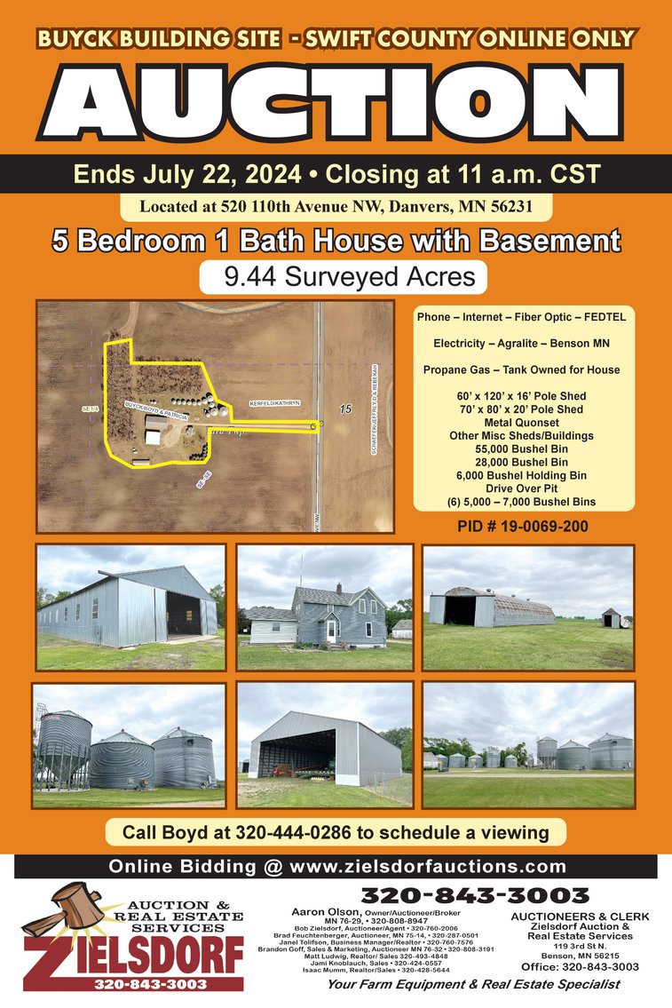 Image for BUYCK BUILDING SITE - SWIFT COUNTY ONLINE ONLY AUCTION