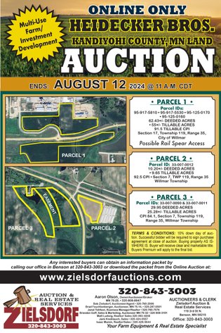 Image for HEIDECKER BROS. KANDIYOHI COUNTY LAND AUCTION