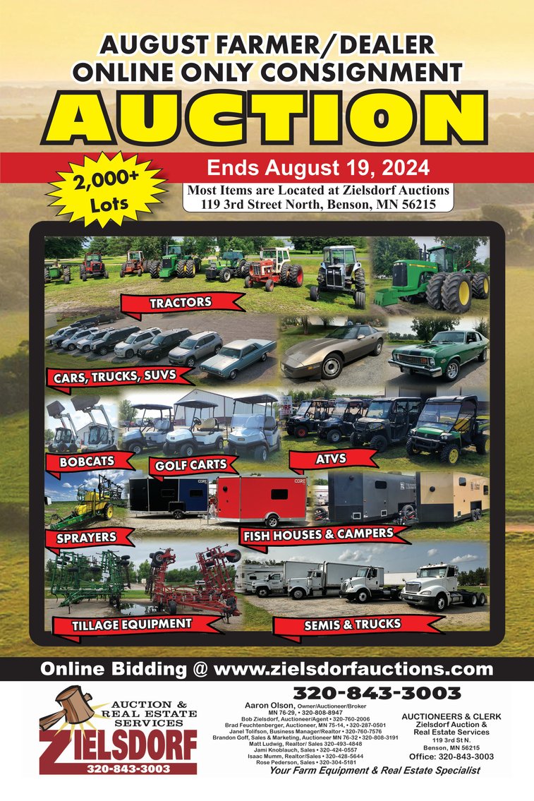 Image for AUGUST FARMER/DEALER ONLINE ONLY CONSIGNMENT W/ COTTONWOOD MN HARDWARE STORE LIQUIDATION