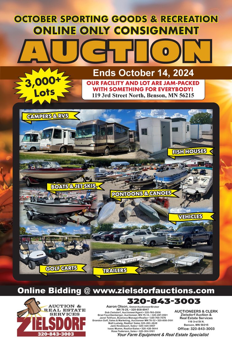 Image for October Equipment, Sporting & Recreation Online Only Consignment Auction