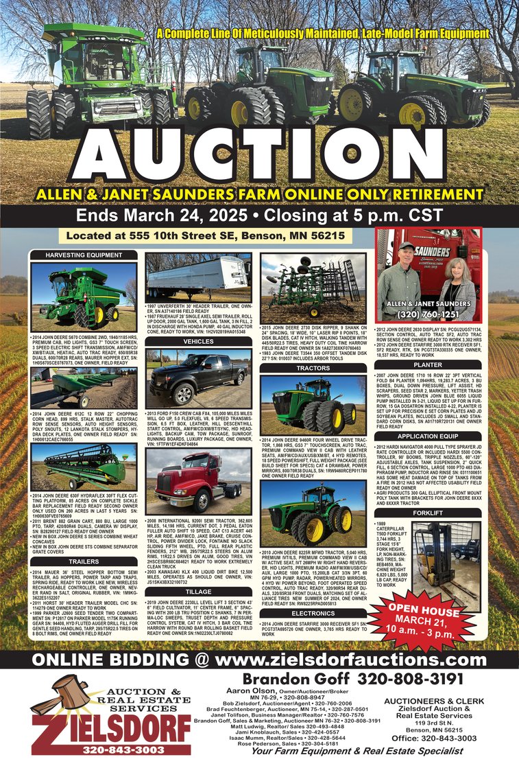 Image for Allen & Janet Saunders Farm Retirement Auction