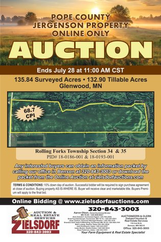 Image for Pope County - Brian & Laura Jergenson Land Auction