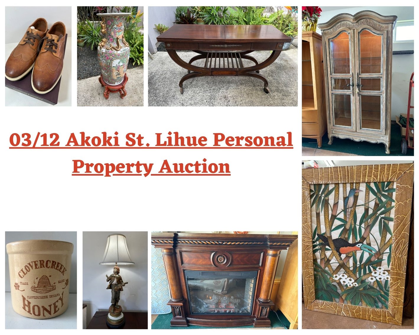 Image for 03/12 Akoki St. Lihue Personal Property Auction