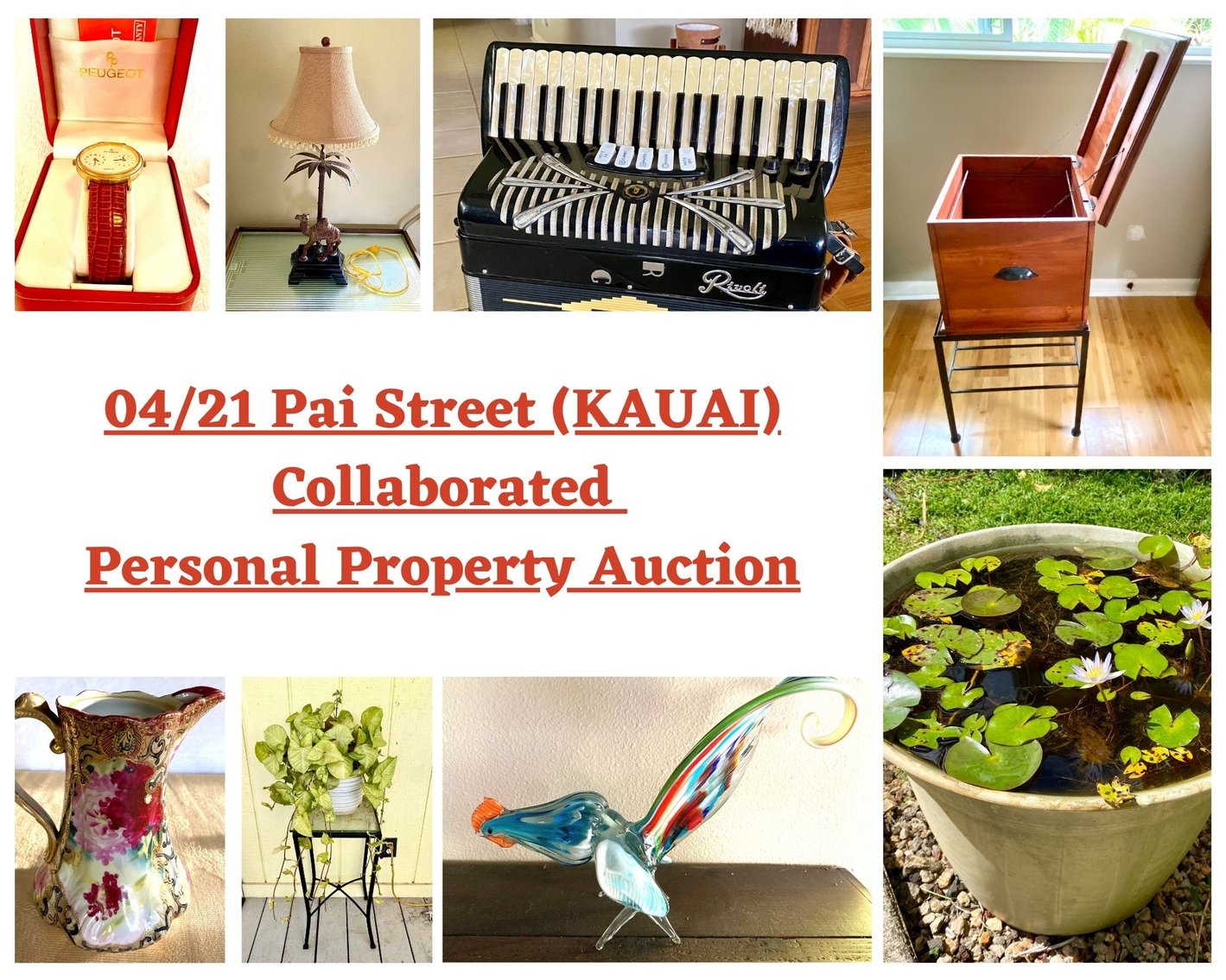Image for 04/21 Pai Street (KAUAI) Collaborated Personal Property Auction
