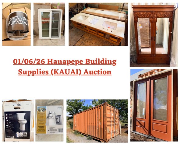 Image for 01/06/26 Hanapepe Building Supplies (KAUAI) Auction