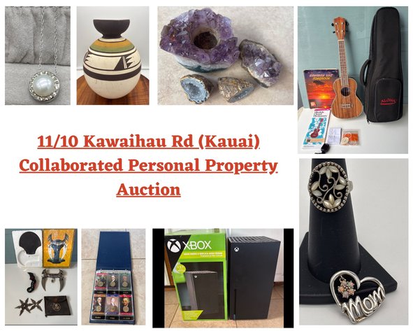 Image for 11/10 Kawaihau Rd (Kauai) Collaborated Personal Property Auction