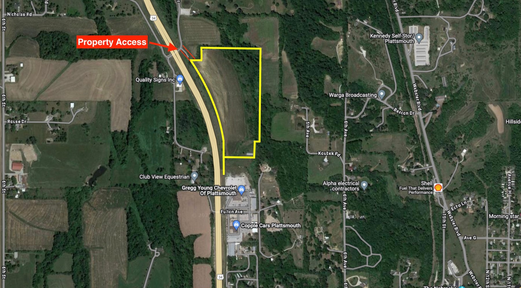 Image for IN PERSON/ONLINE HIGHLY VISIBLE HIGHWAY FRONTAGE DEVELOPMENT POTENTIAL FARMLAND AUCTION