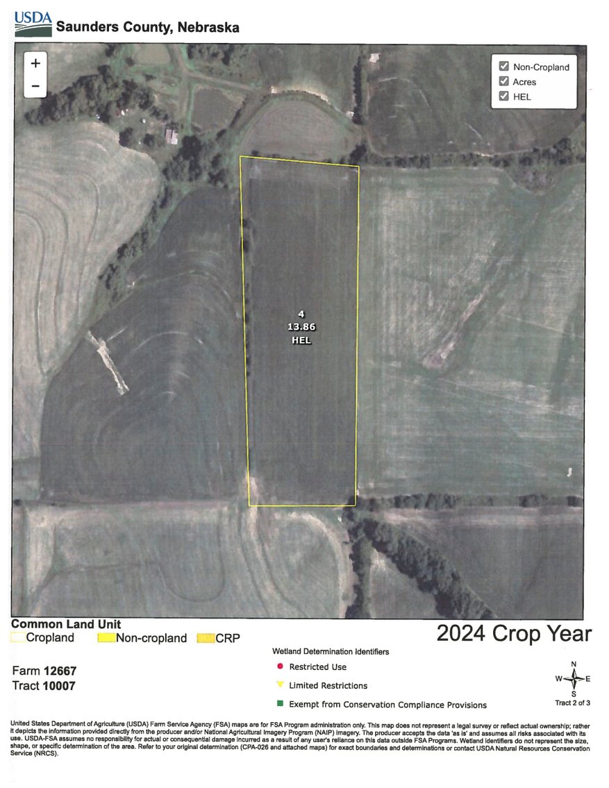 Image for Top Producing West Central Saunders County Farmland No Reserve Estate Auction