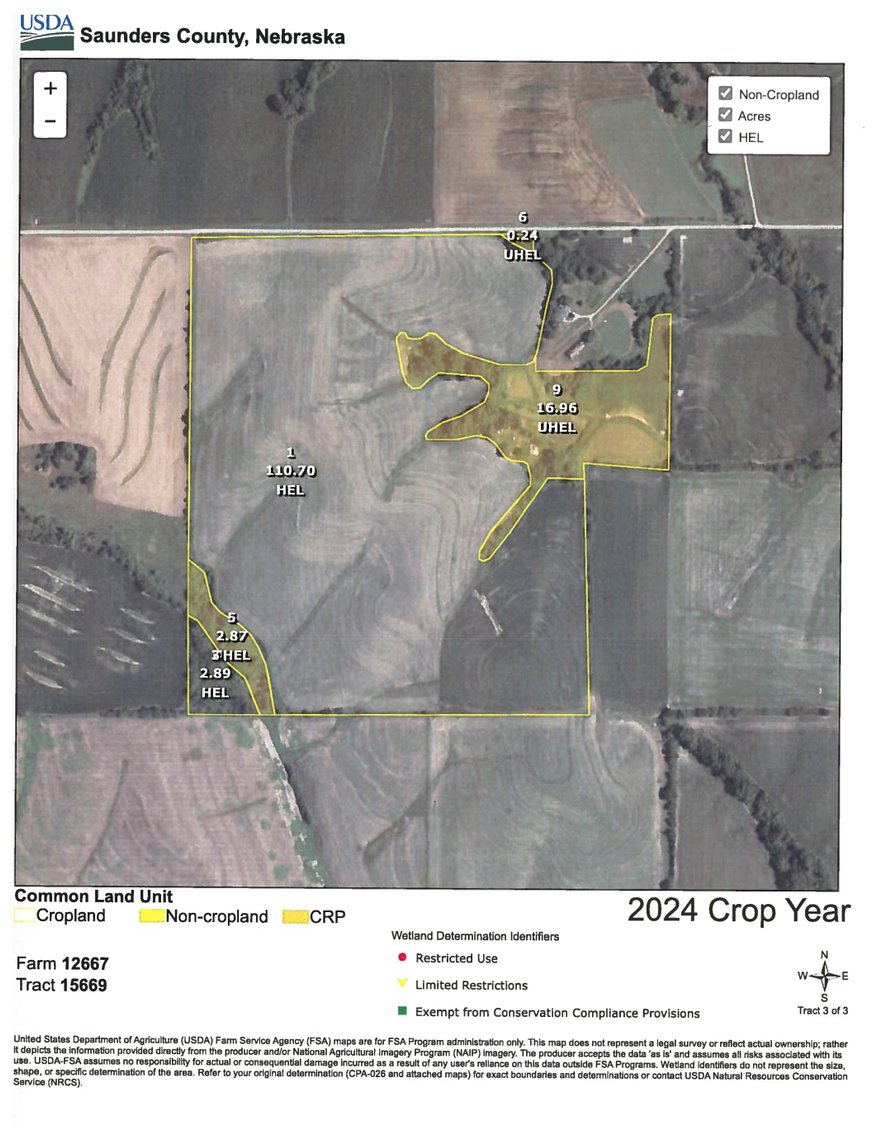 Image for Top Producing West Central Saunders County Farmland No Reserve Estate Auction