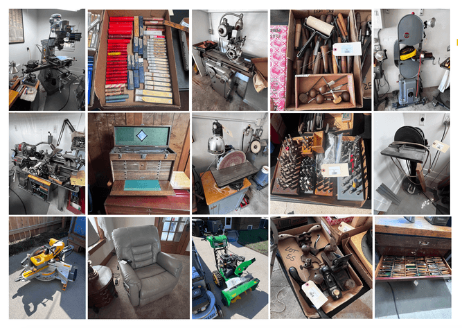Image for Online Only No Reserve Estate Auction - Metalworking & Woodworking Equipment, Tools & Furniture