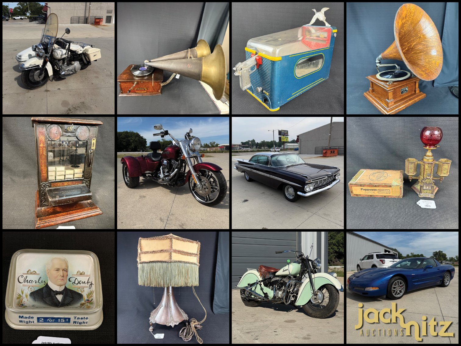 Image for The Smock Collection - Live Auction of Phonographs, Gum Ball Machines, Tobacciana, Motorcycles & Cars