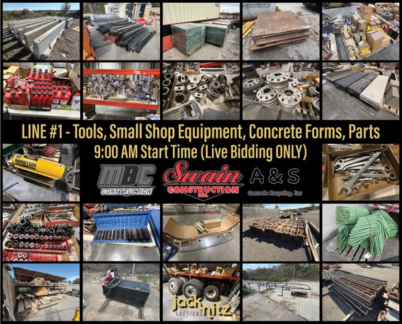 Image for LINE #1-Swain Construction Complete Liquidation LIVE Auction