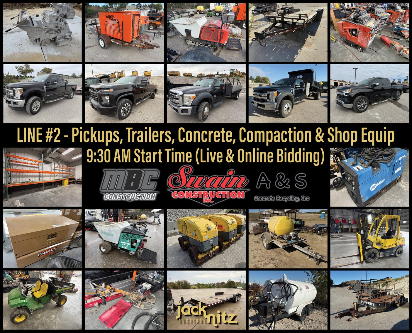 Image for LINE #2-Swain Construction Complete Liquidation Live Auction