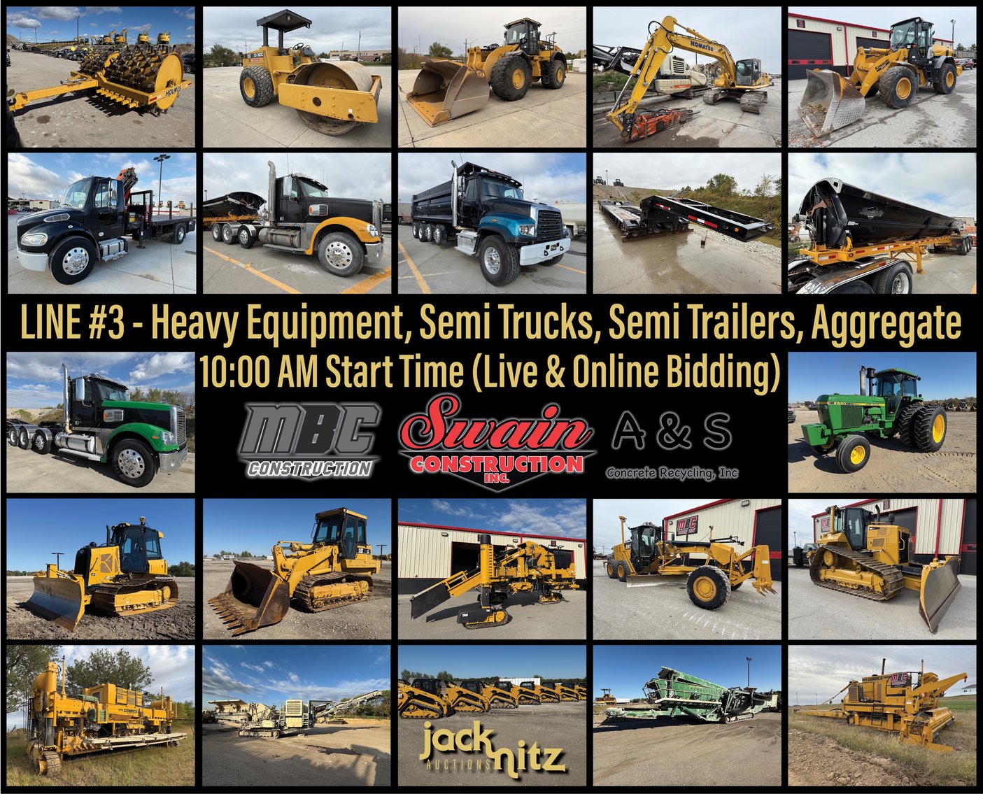 Image for LINE #3-Swain Construction Complete Liquidation Live Auction