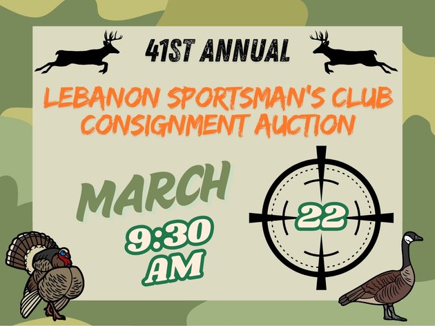 Image for 41ST ANNUAL LEBANON SPORTSMEN'S CLUB CONSIGNMENT SALE - Live Event