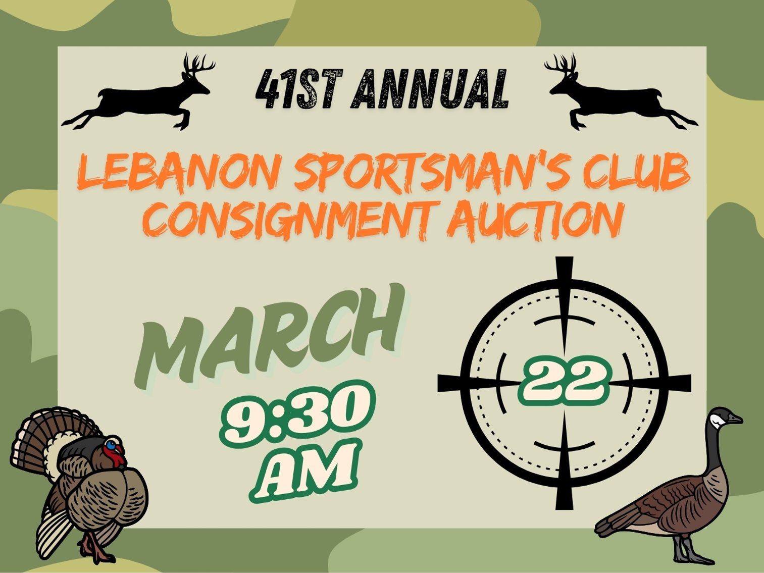 Image for 41ST ANNUAL LEBANON SPORTSMEN'S CLUB CONSIGNMENT SALE - Live Event