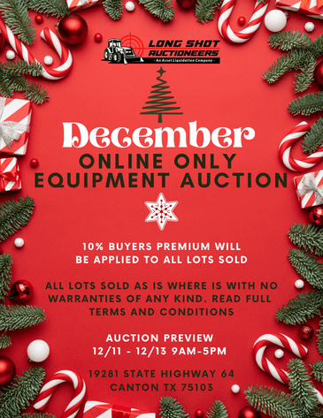 Image for December Online Equipment Auction