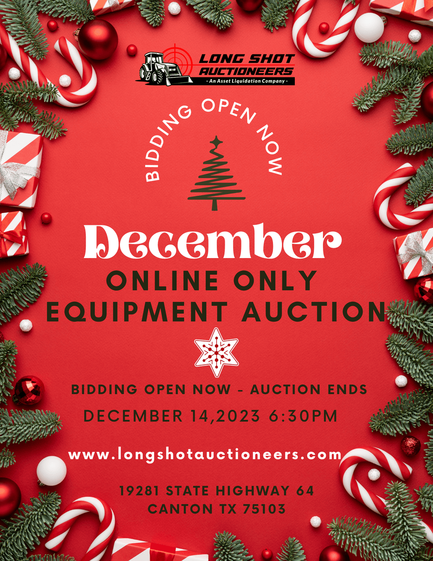 Image for December Online Equipment Auction