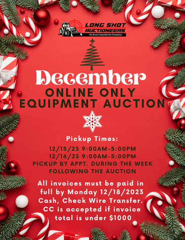 Image for December Online Equipment Auction