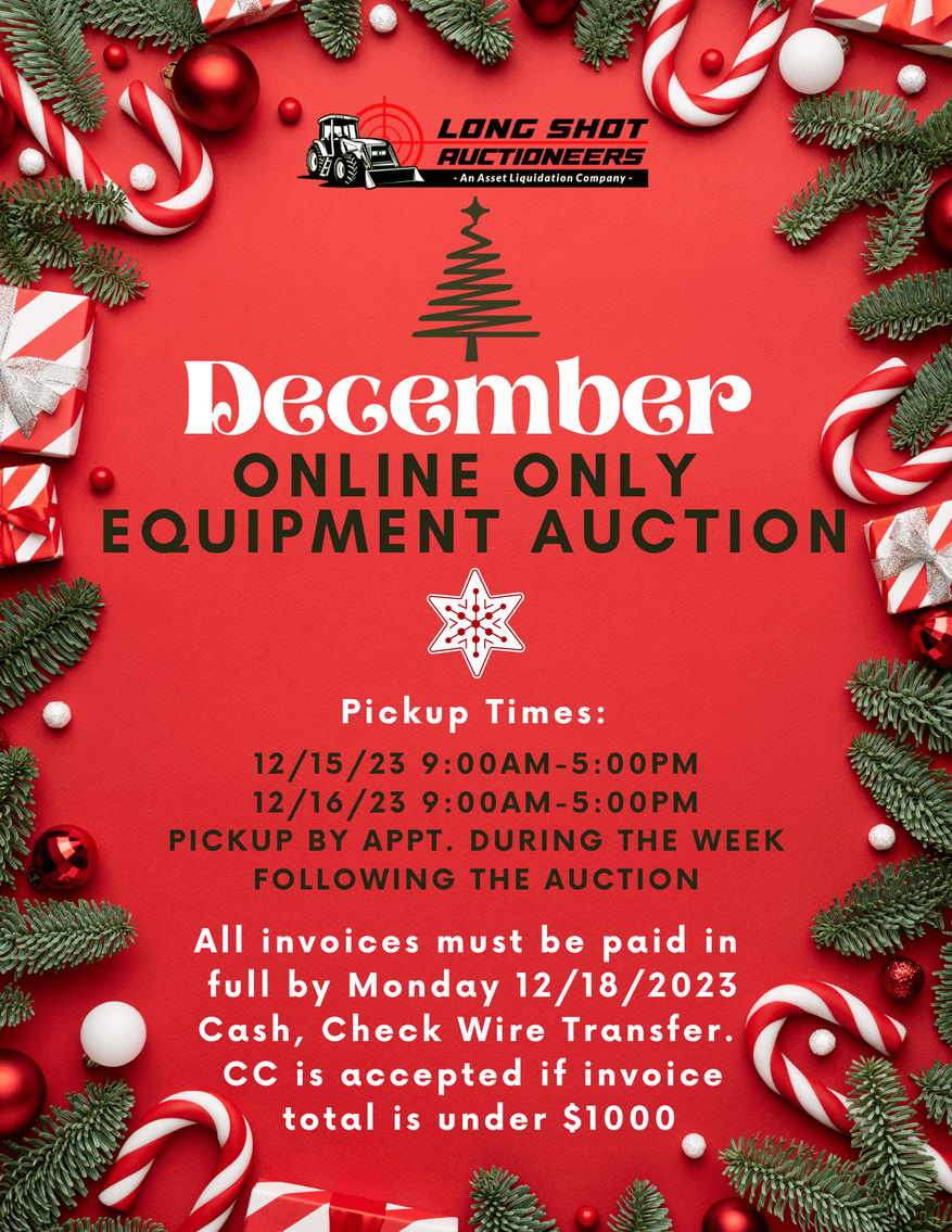 Image for December Online Equipment Auction