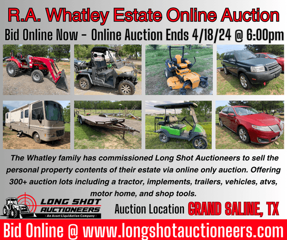 Image for R.A. Whatley Estate Online Auction