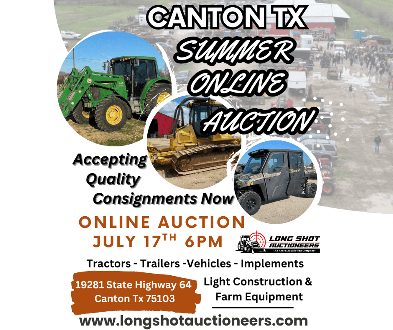 Image for Canton Tx Summer 2025 Online Equipment Auction