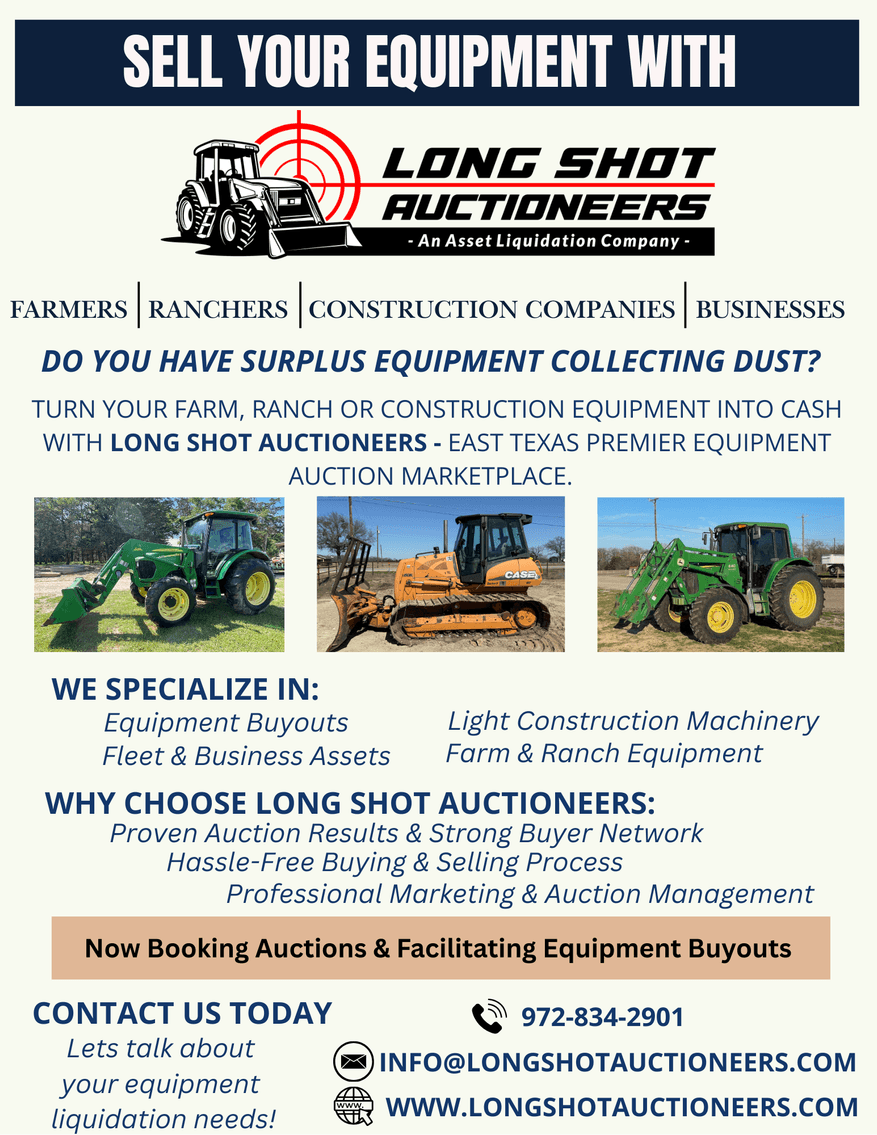 Image for Canton Tx Summer 2025 Online Equipment Auction