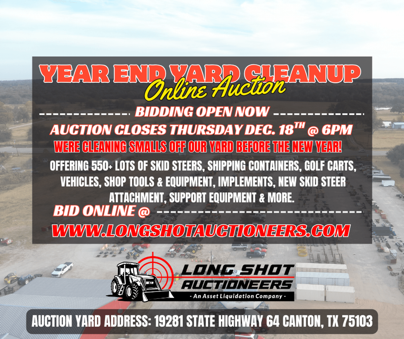 Image for Year-End Online Yard Clean-Out Auction