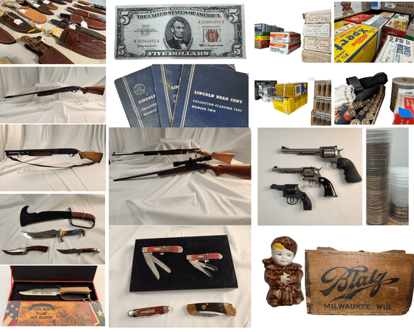 Image for Gun, Knife, Coins, Ammunition, and more!