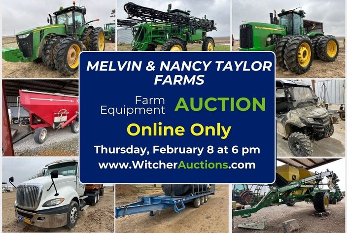 Image for Melvin & Nancy Taylor Farms, Rusty Taylor Farms - Farm Equipment Auction