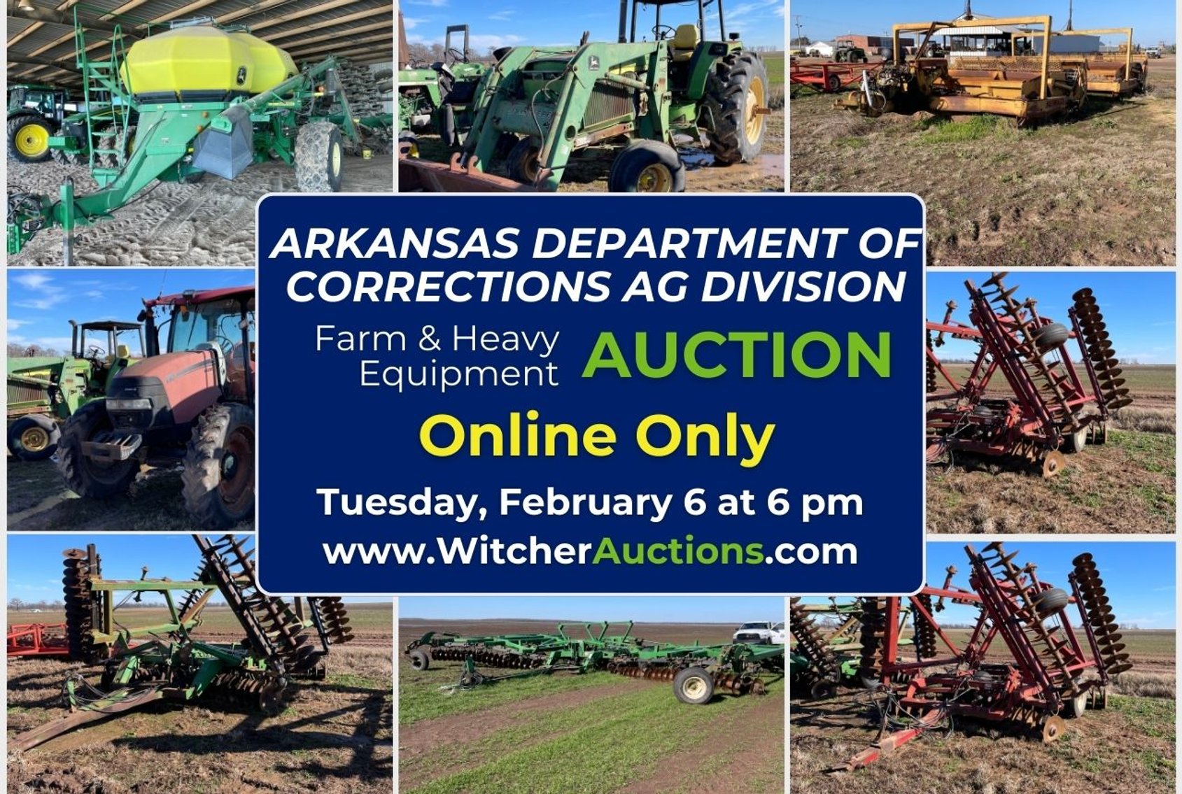 Image for Arkansas Department of Corrections Ag Division Farm and Heavy Equipment Auction