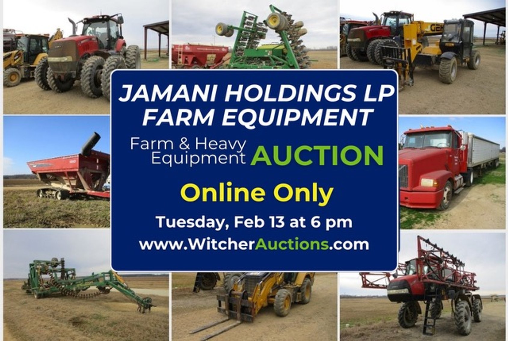 Image for Jamani Holdings LP Farm Equipment Auction