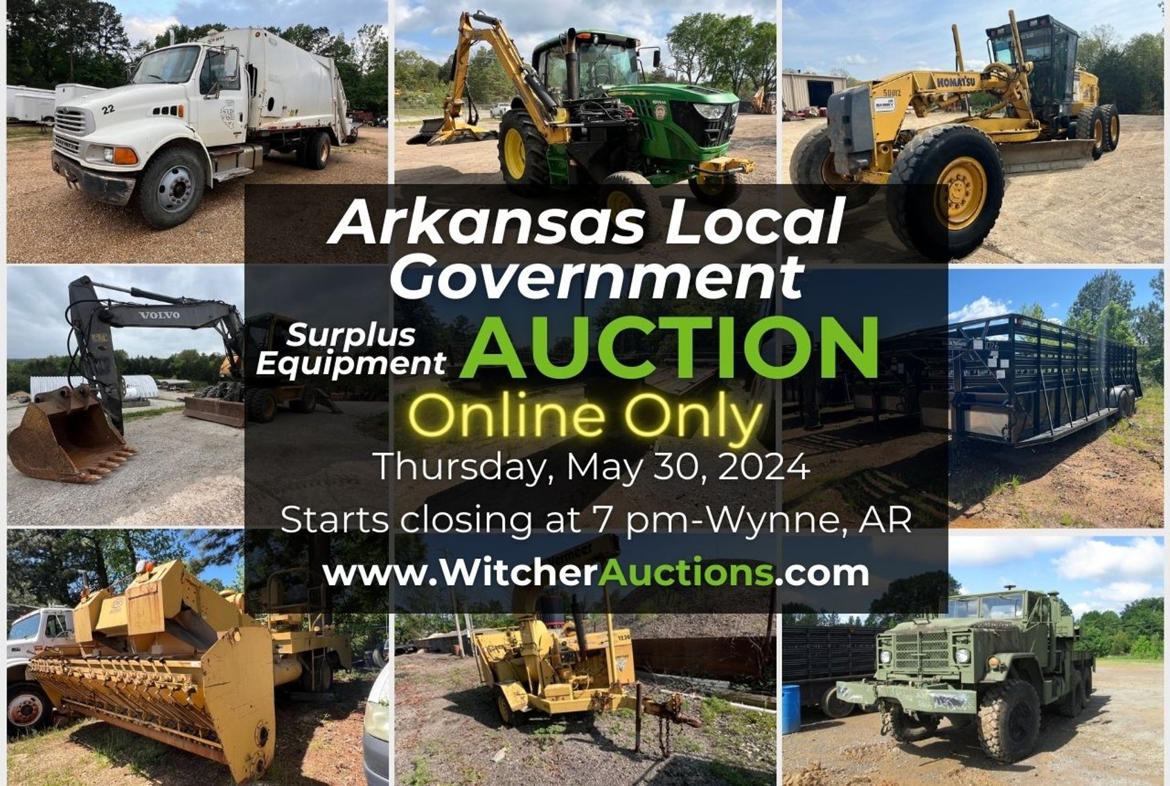 Image for Arkansas Local Governments and Agencies Surplus Equipment Auction